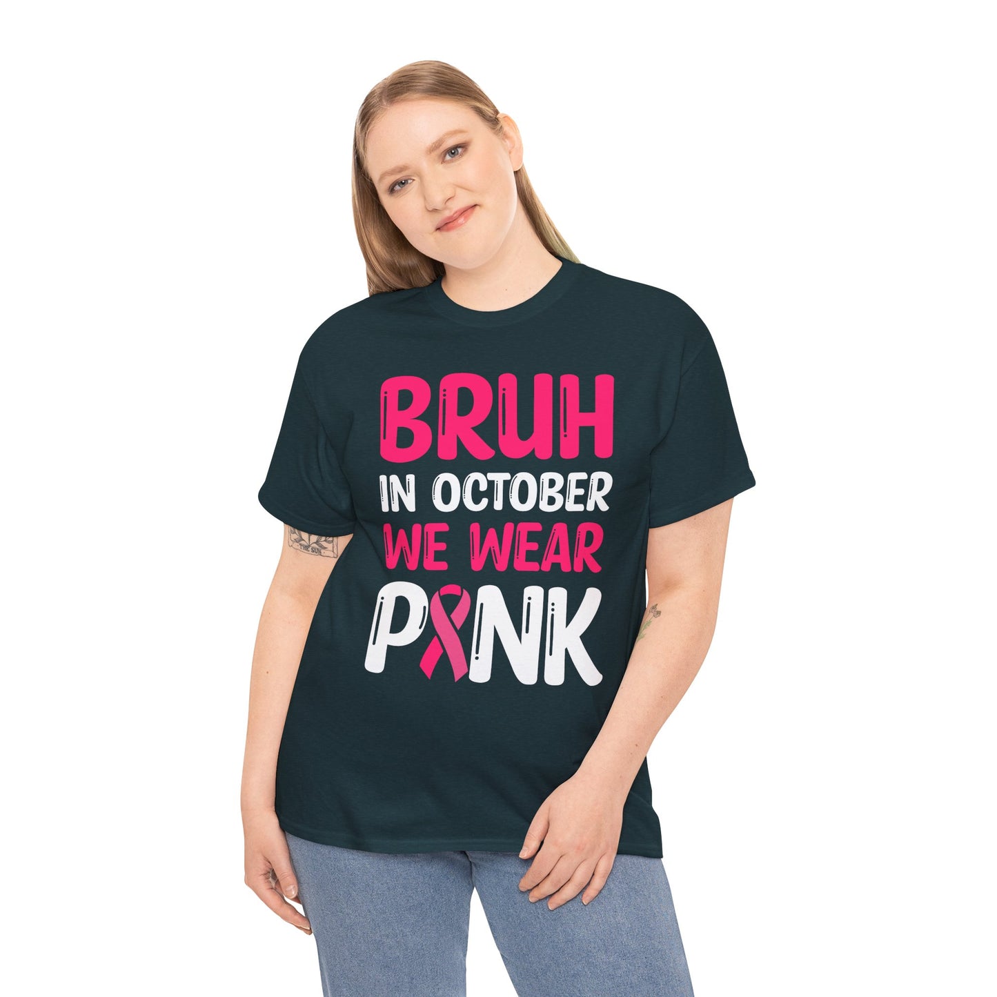 In October We Wear Pink Funny October Survivor Tee