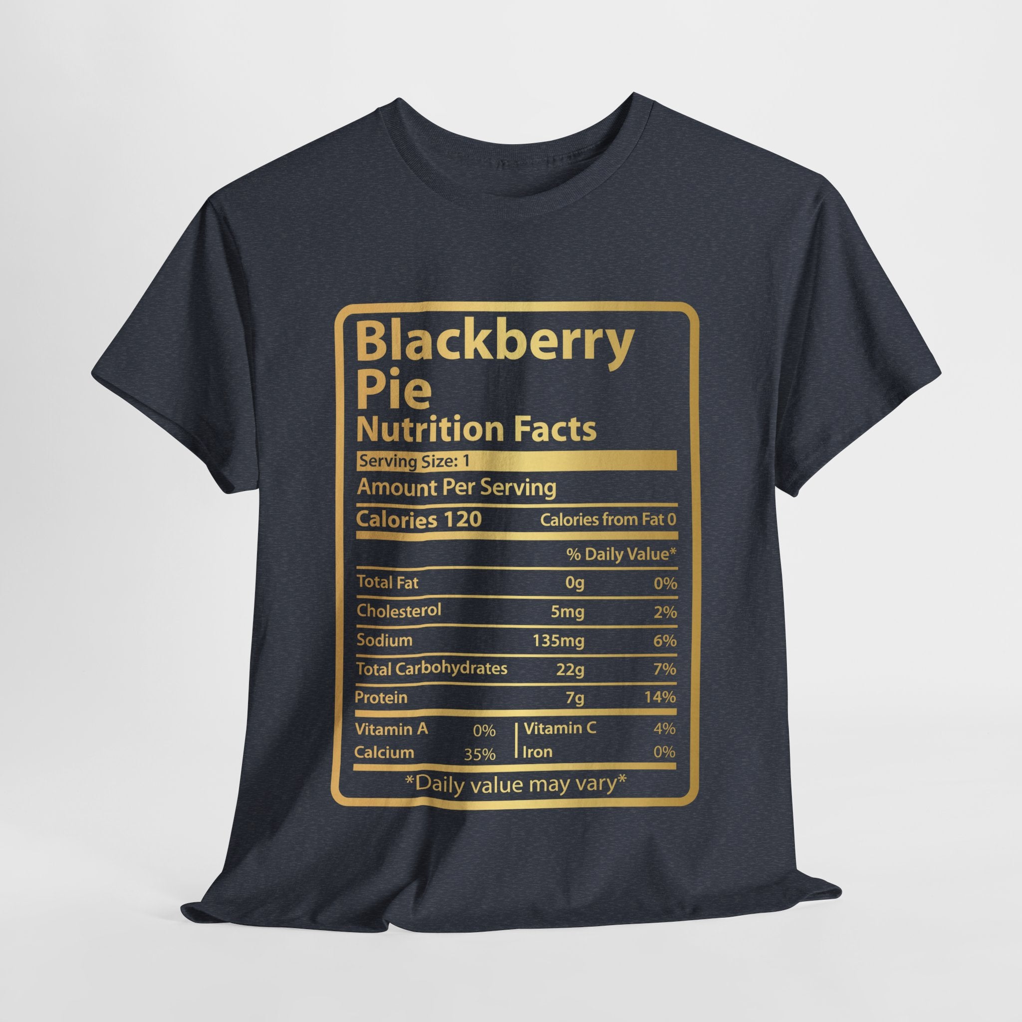 Funny Blackberry Pie Nutrition Facts Men's Tee