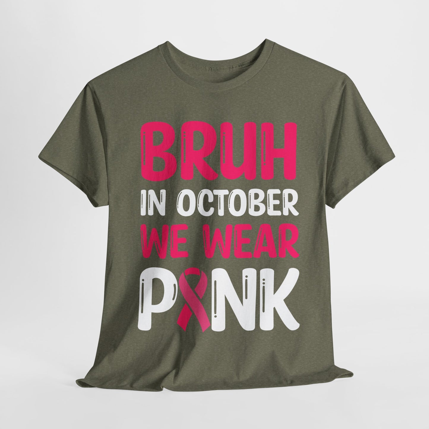 In October We Wear Pink Funny October Survivor Tee