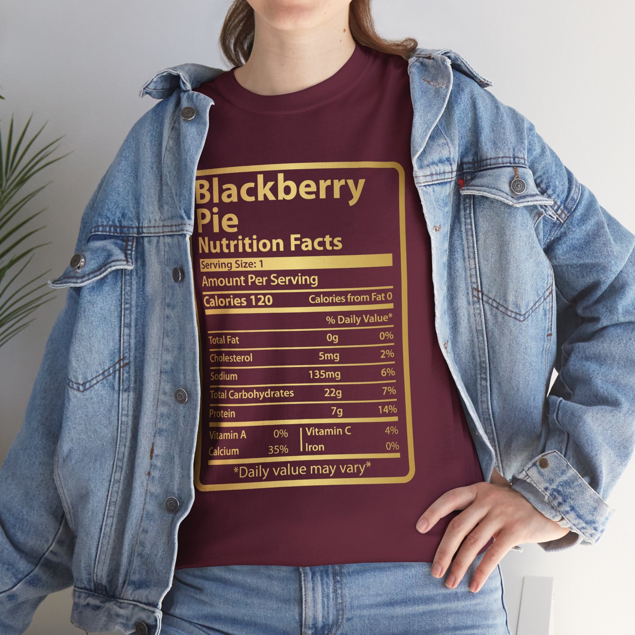 Funny Blackberry Pie Nutrition Facts Men's Tee