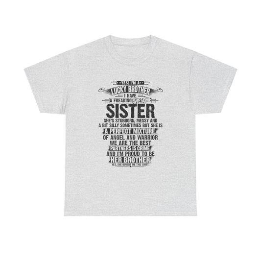 Christmas Funny For Brother From Sister I Am A Lucky Brother