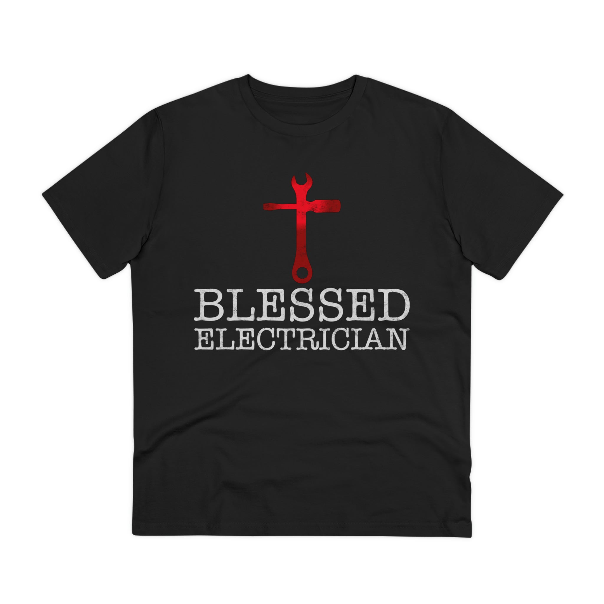 Blessed Electrician gift for Christian Electrician Organic Creator T-shirt - Unisex