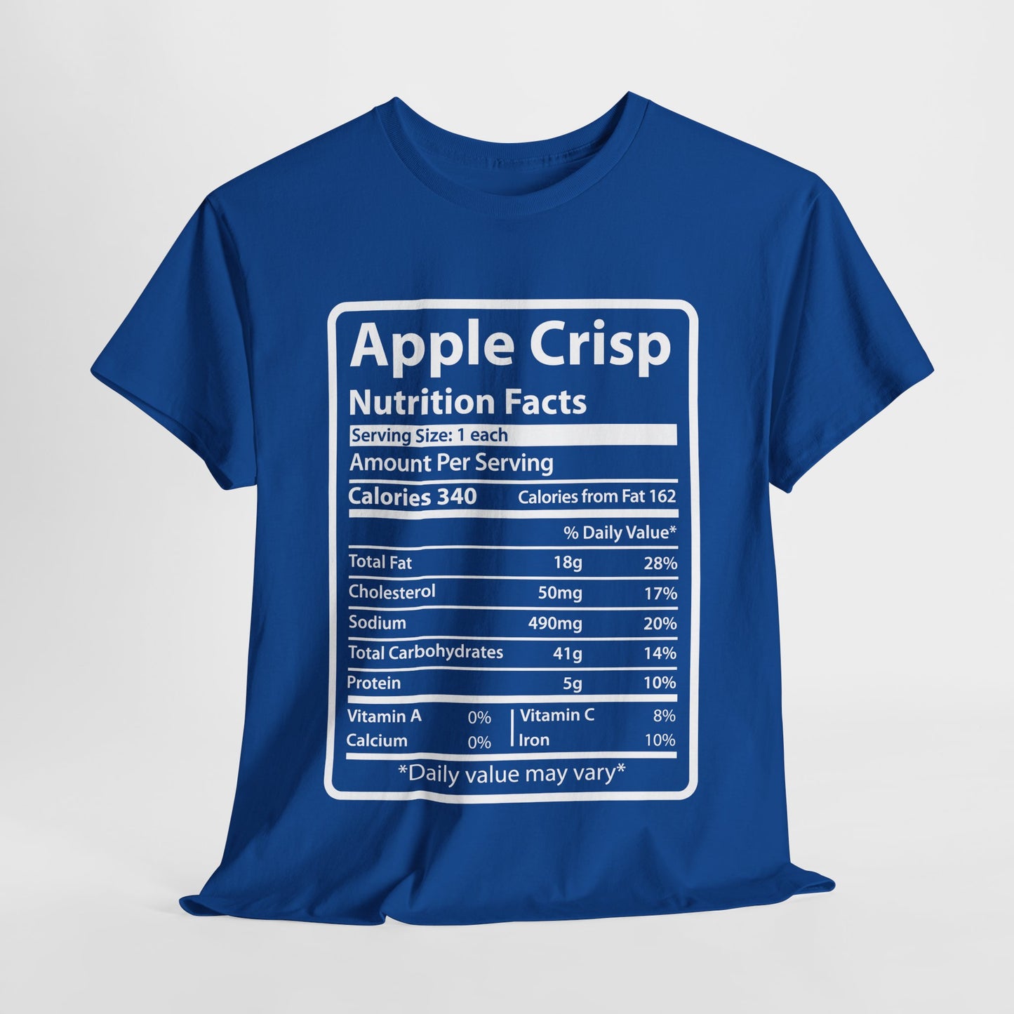 Apple Crisp Nutrition Facts Tee