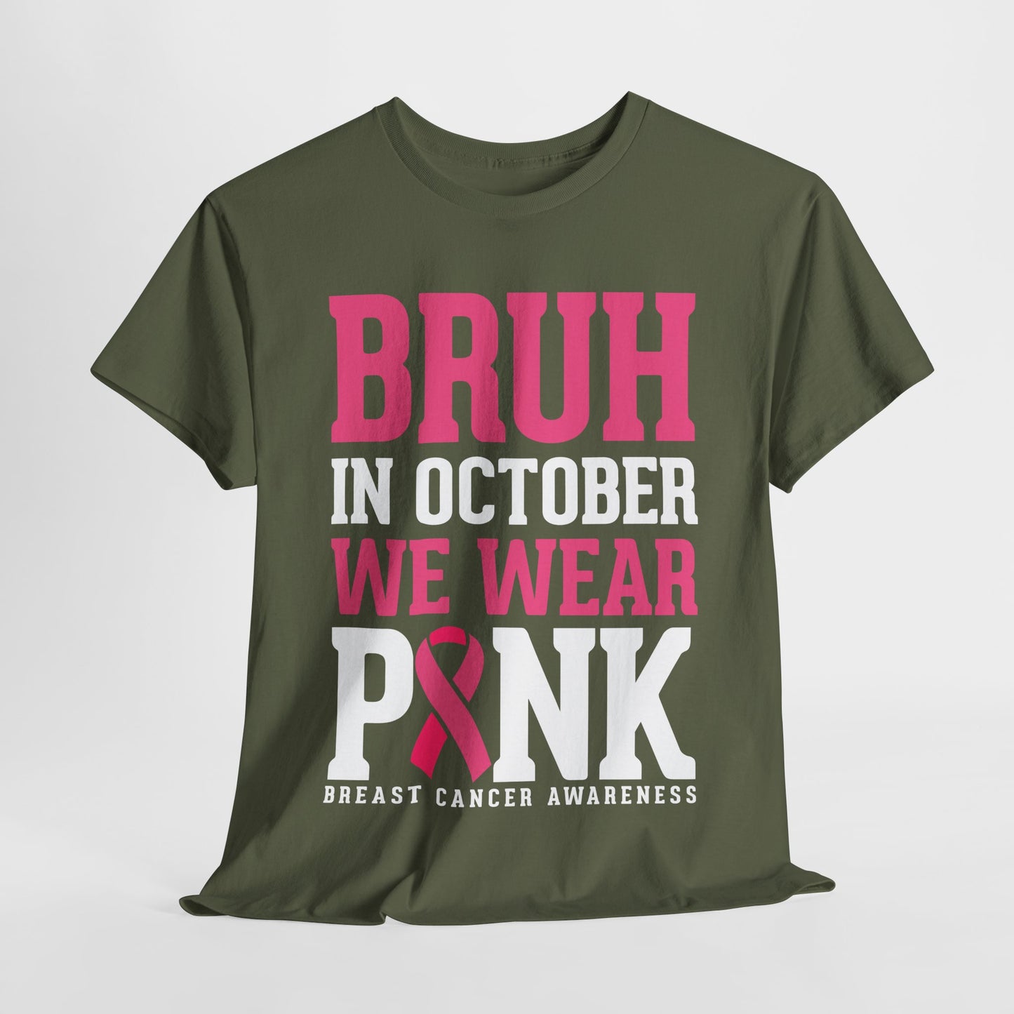 In October We Wear Pink Funny Breast Cancer Womens Tee