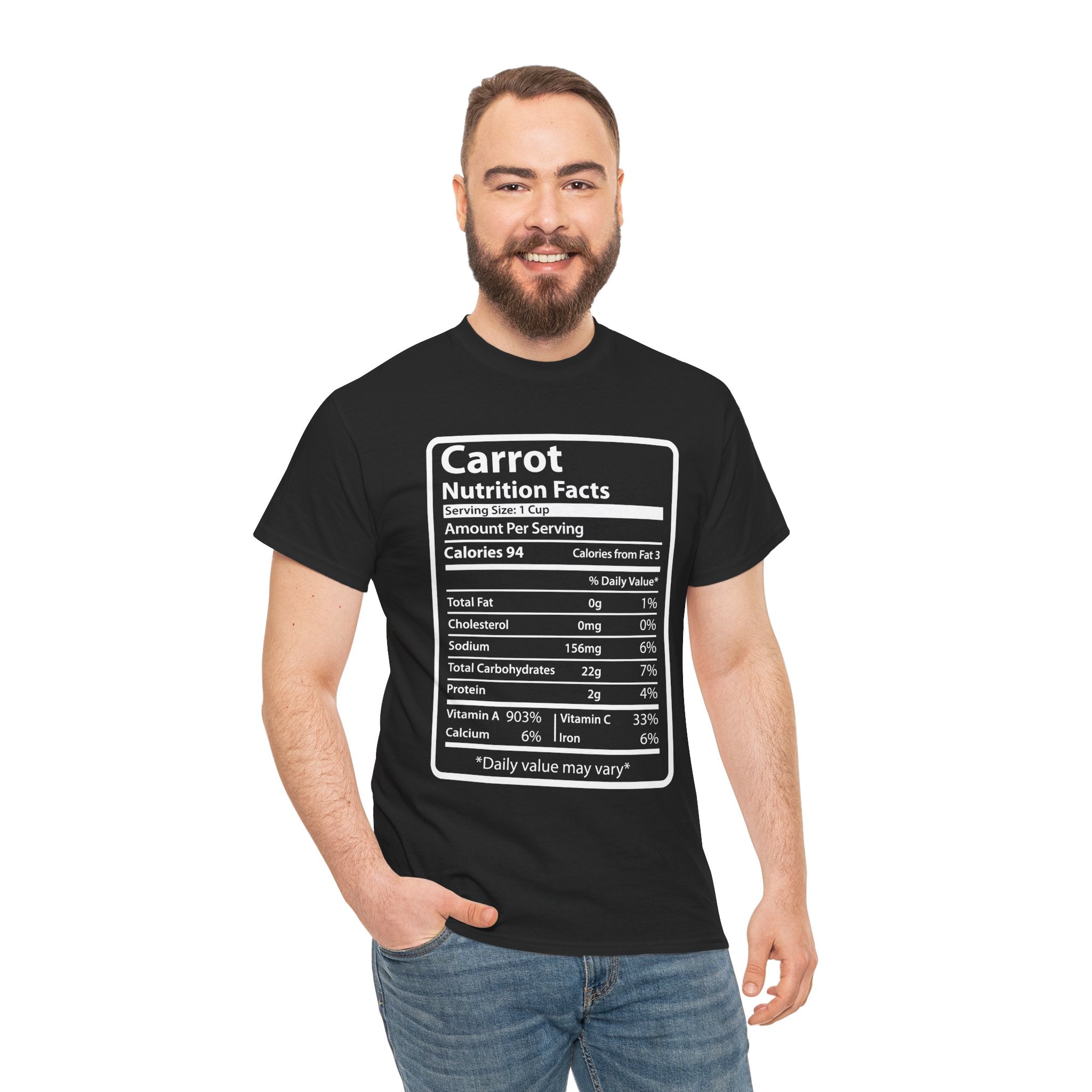 Carrot Nutrition Facts Tee for Thanksgiving Christmas