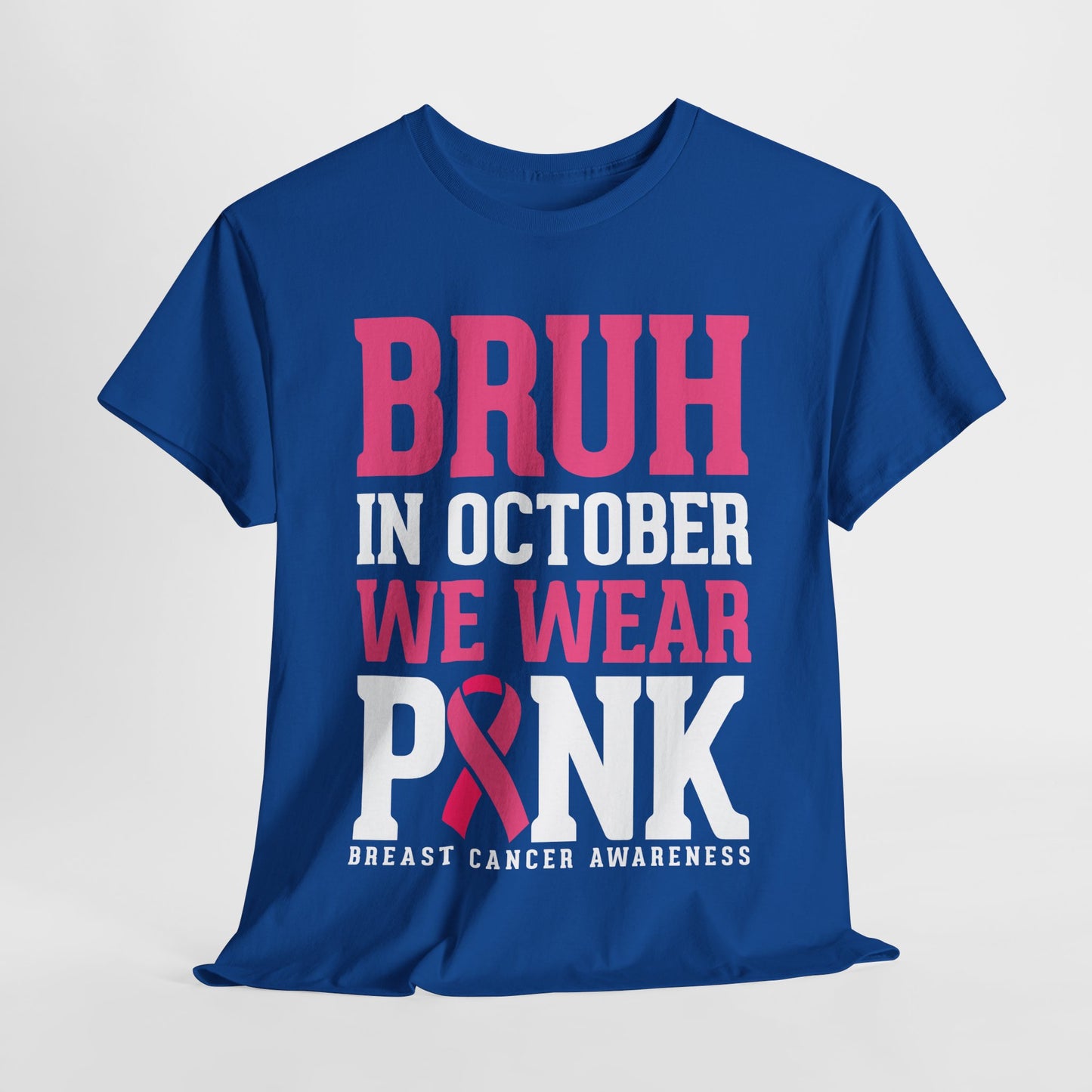 In October We Wear Pink Funny Breast Cancer Womens Tee