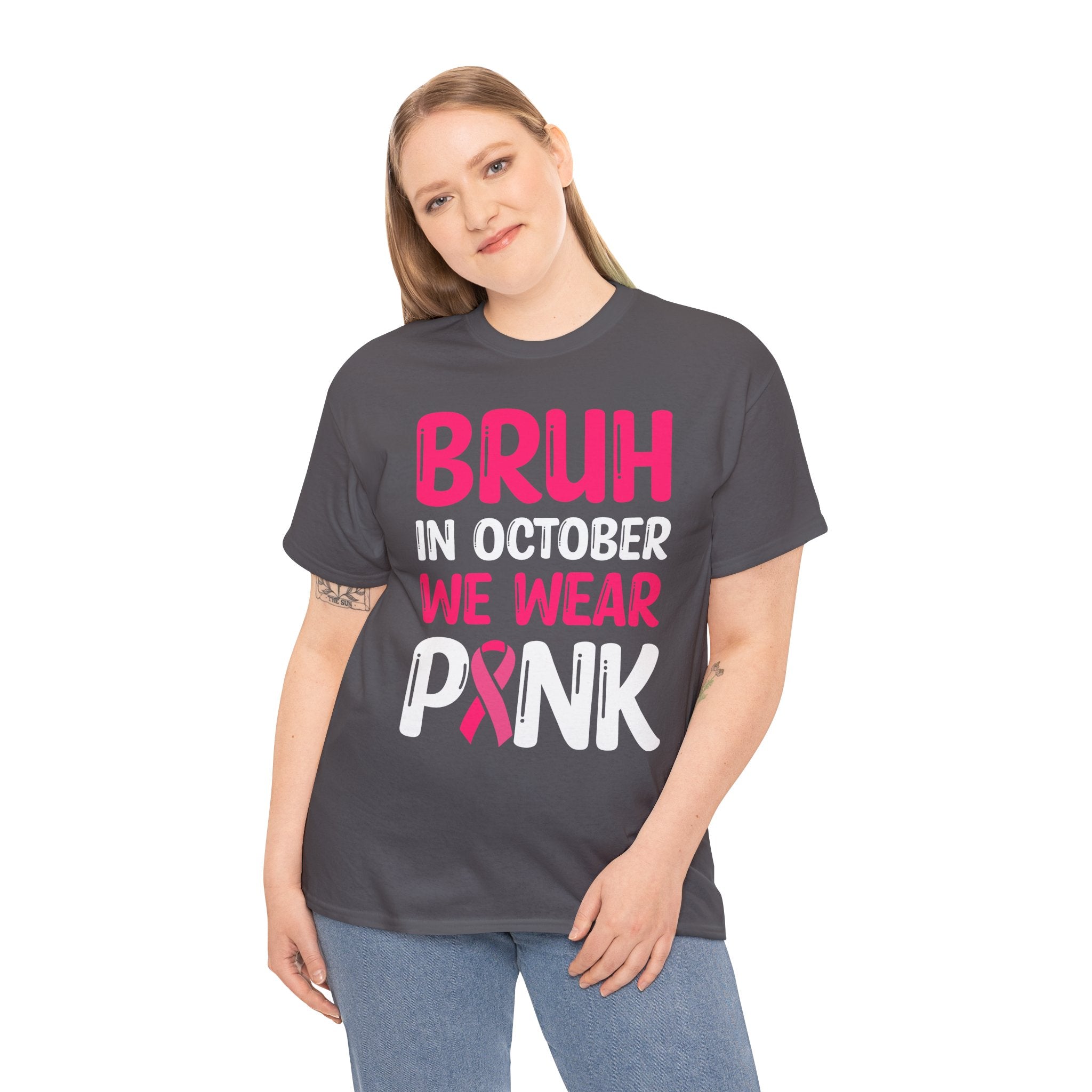 In October We Wear Pink Funny October Survivor Tee