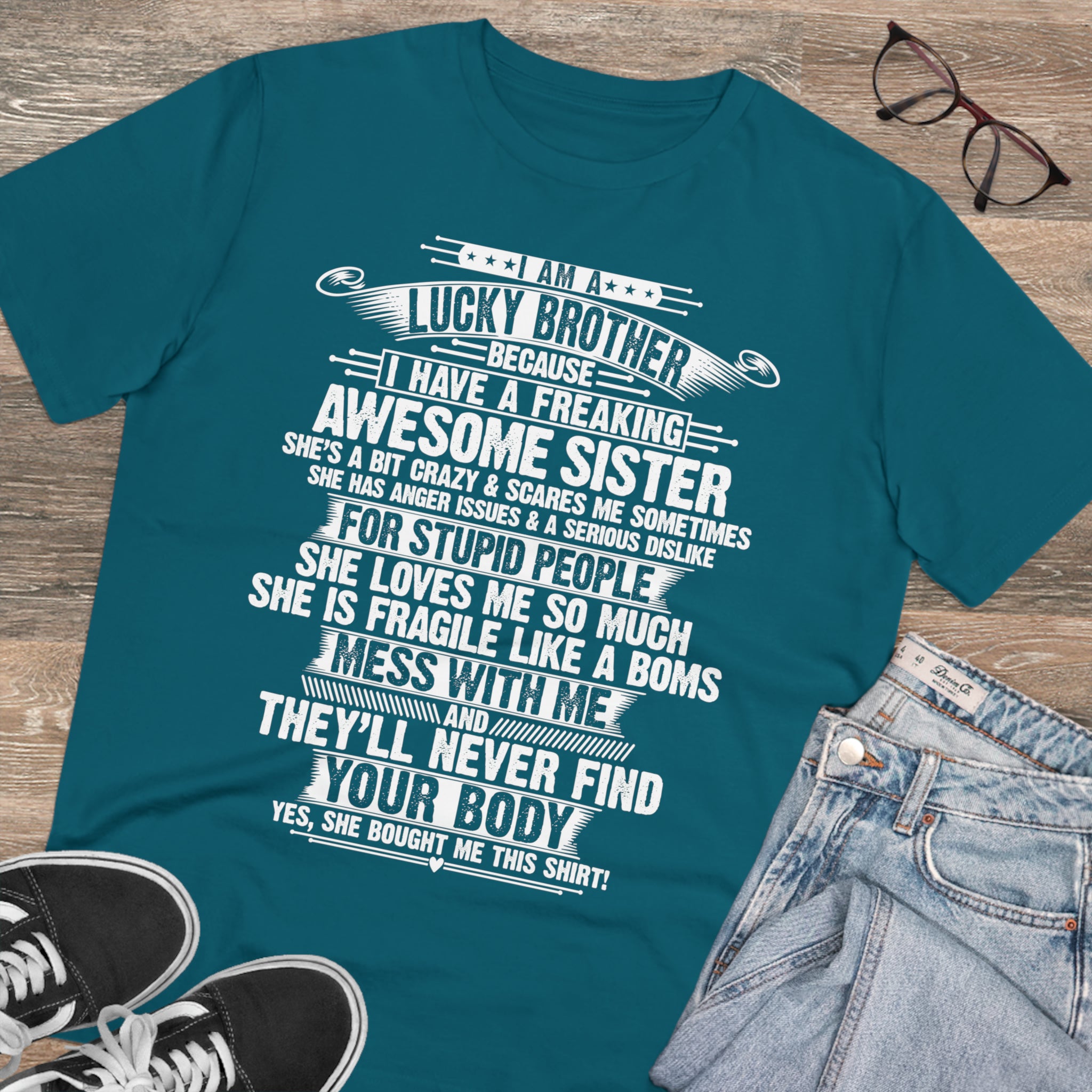 Awesome Like My Brother Organic Creator T-shirt - Unisex