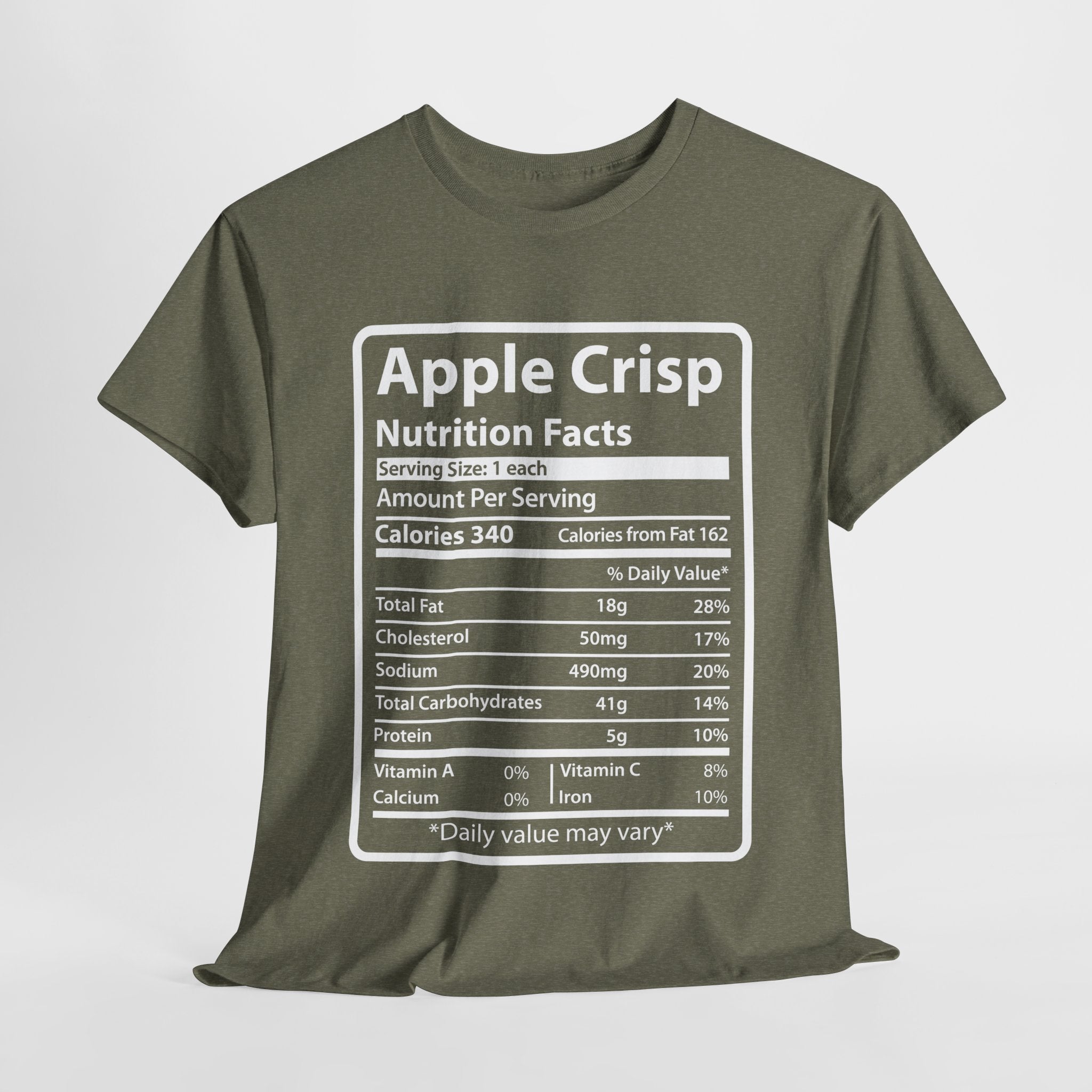 Apple Crisp Nutrition Facts Tee